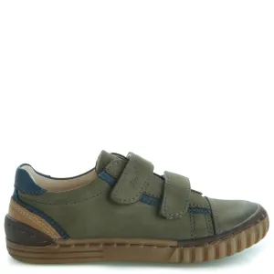 (2071-23) Low Velcro Trainers khaki