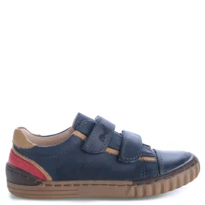 (2071-24) Low Velcro Trainers Blue