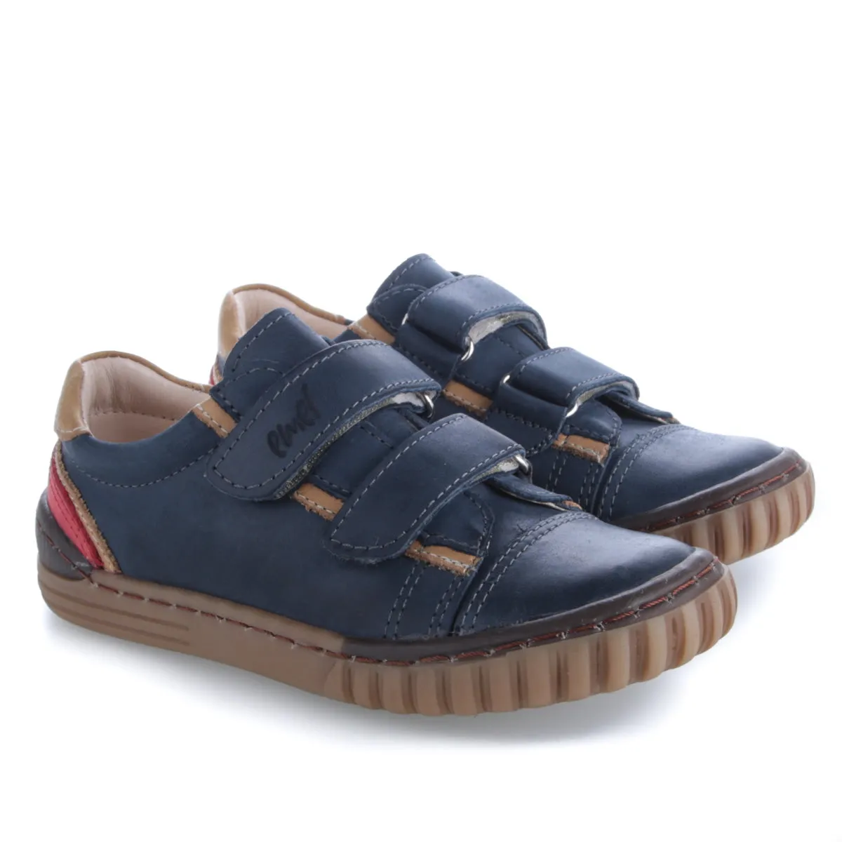 (2071-24) Low Velcro Trainers Blue