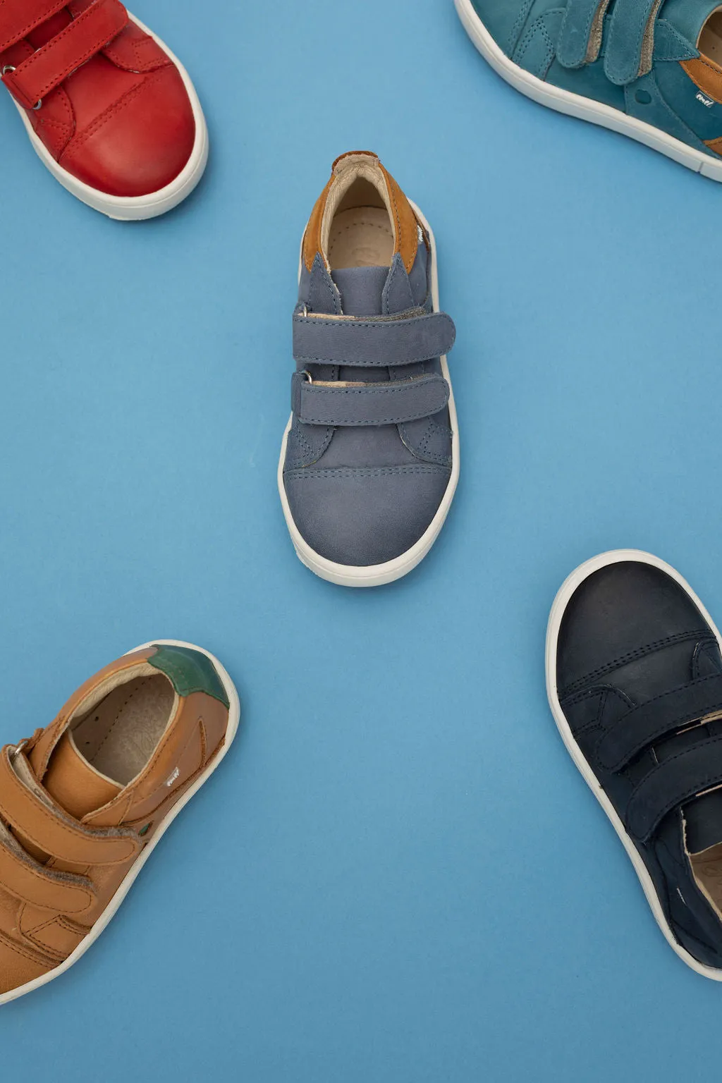 (2634-23/2634-29) Low Velcro Trainers Blue