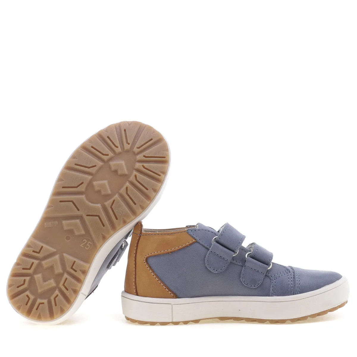 (2634-23/2634-29) Low Velcro Trainers Blue