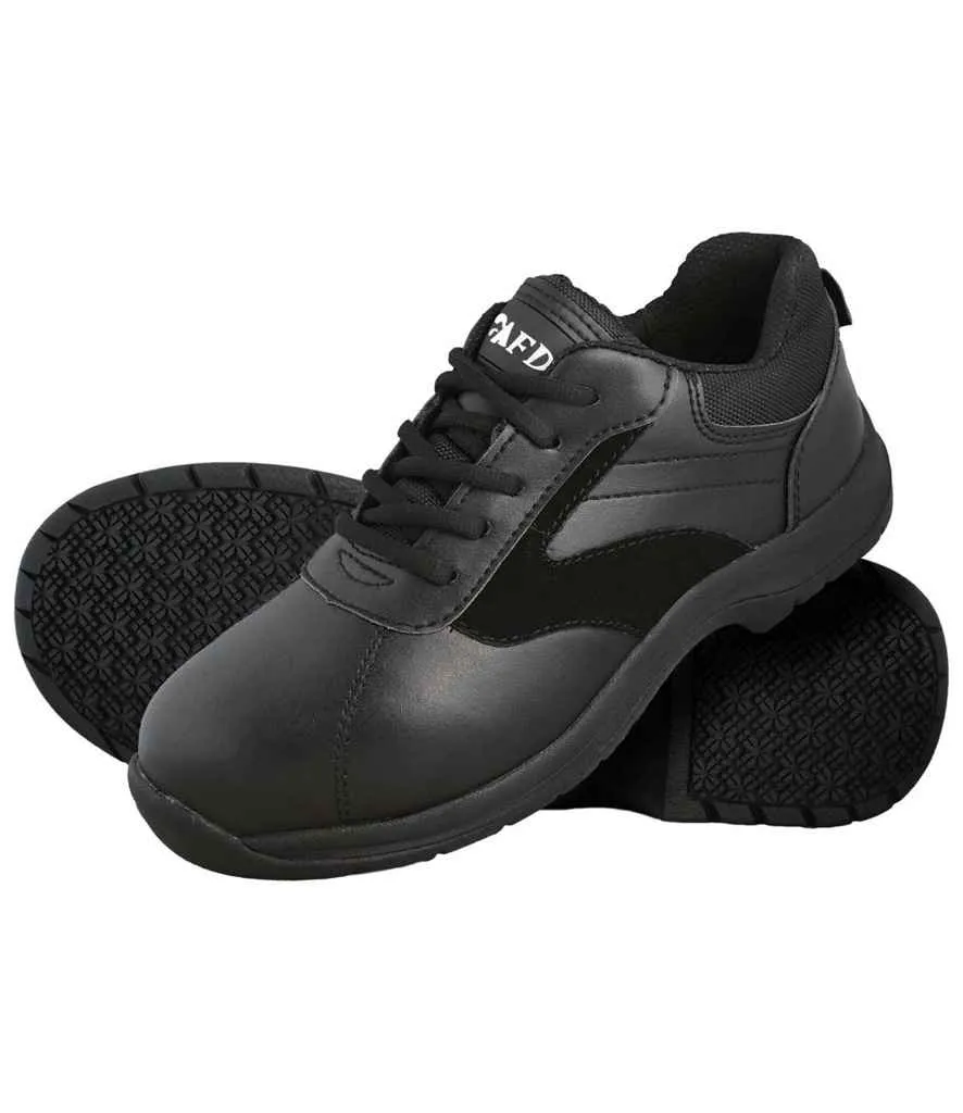 AFD Non-Slip Lace Up Trainers | Black