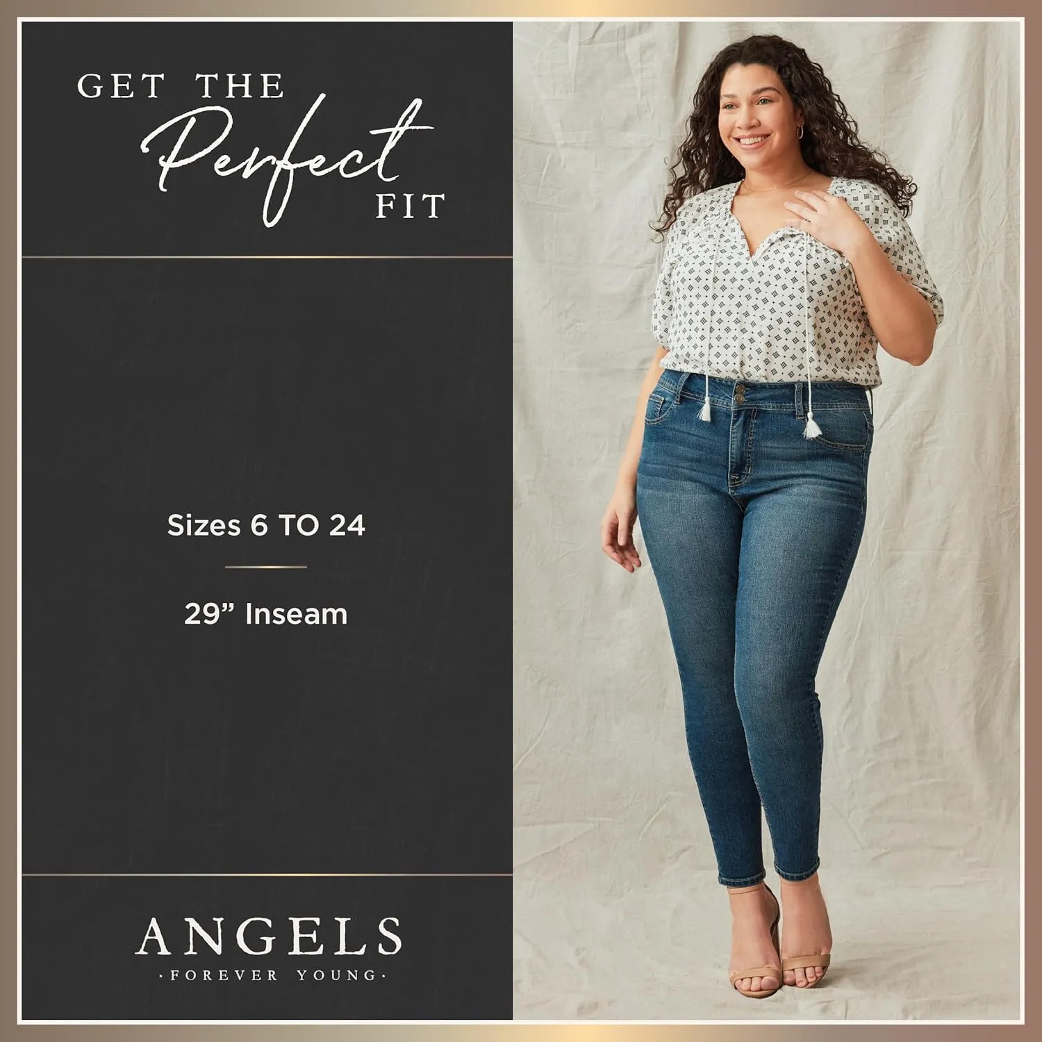 Angels Forever Young Women's Jeanie Lift Skinny Jeans