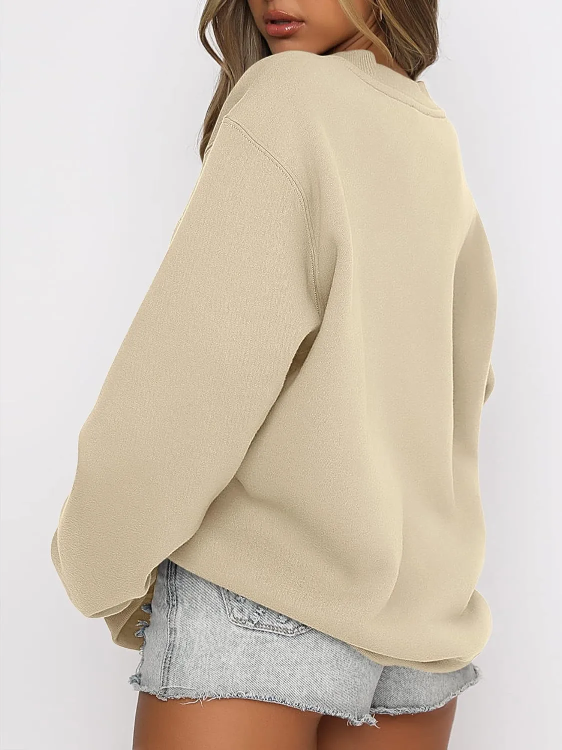 ANRABESS Women's Sweatshirts Crewneck Fleece Oversized Pullover Hoodies Cute Shirts Tops Teen Girls Preppy Clothes 2025