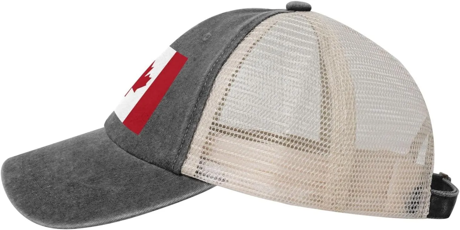 ASYG Cute Flag Baseball Cap Summer Mesh Baseball Hats Adjustable Flag Snapback Hats for Women Men