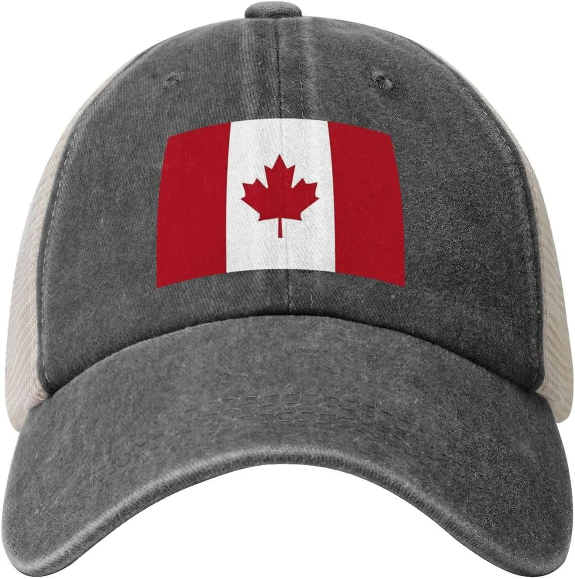 ASYG Cute Flag Baseball Cap Summer Mesh Baseball Hats Adjustable Flag Snapback Hats for Women Men