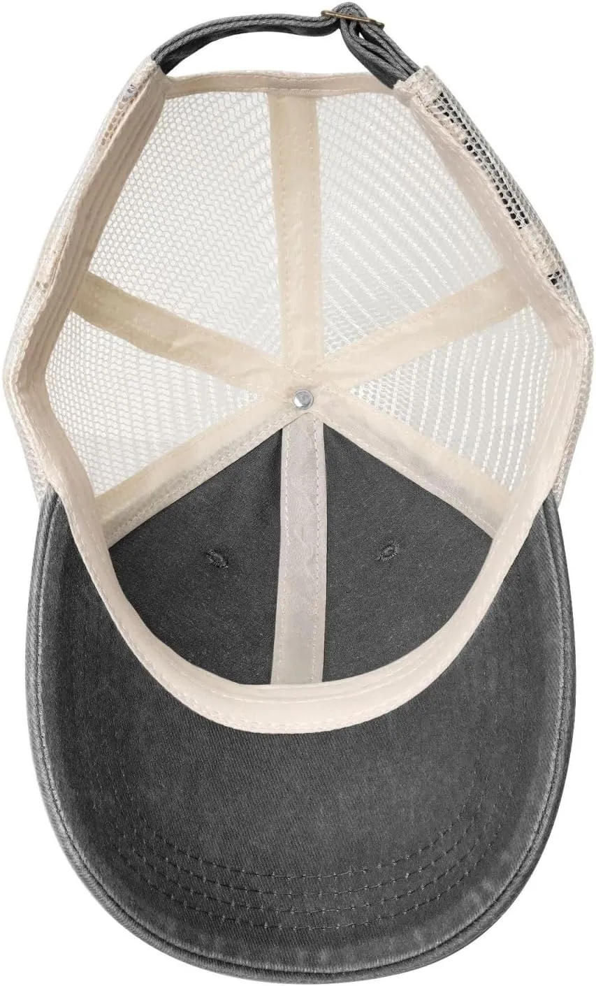 ASYG Cute Flag Baseball Cap Summer Mesh Baseball Hats Adjustable Flag Snapback Hats for Women Men