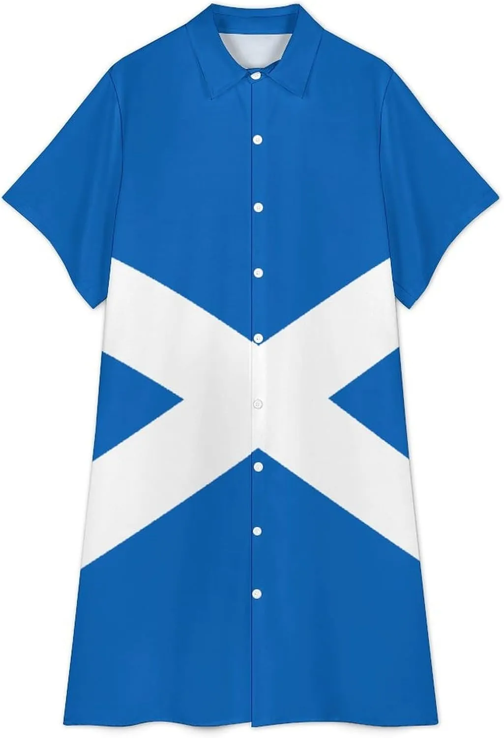 Australian Flag Womens Button Down Shirt Dresses Casual Button Up Short Sleeve Blouse Tops