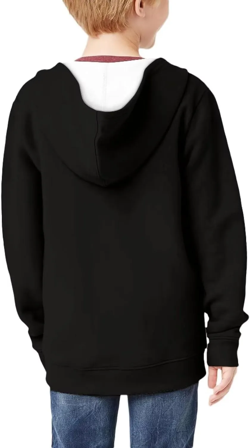 Boys Girls Hoodies Zipper Sweatshirt Long Sleeve Hoodie Sweatshirt with Pockets Pullover Tops Age 6-14