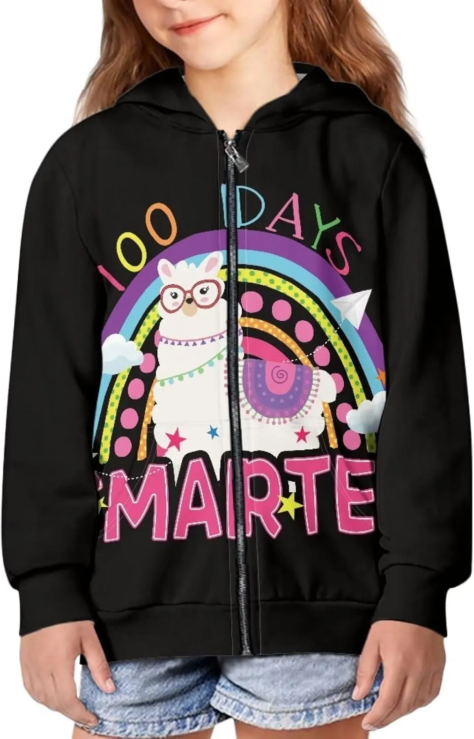 Boys Girls Hoodies Zipper Sweatshirt Long Sleeve Hoodie Sweatshirt with Pockets Pullover Tops Age 6-14