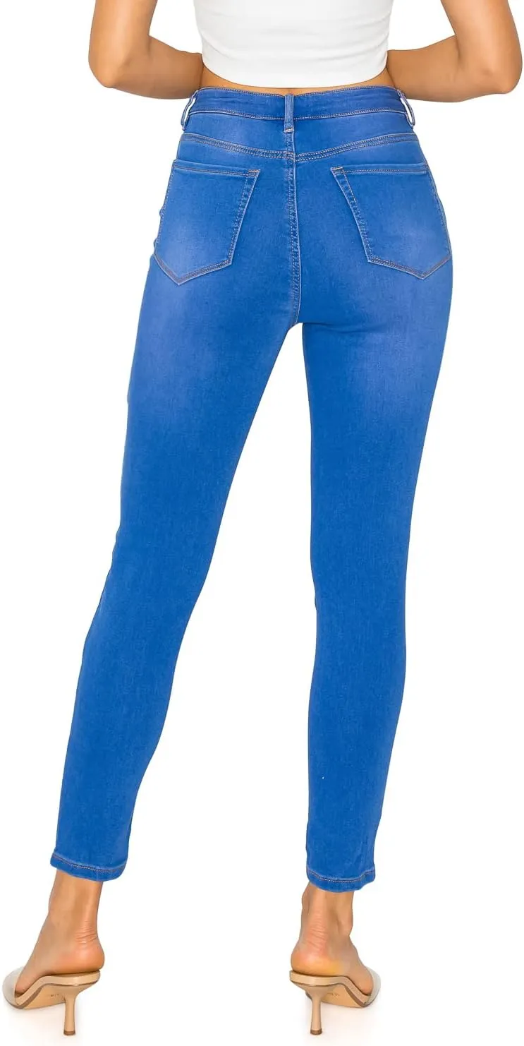 Cali1850 Women's Denim Daydream Skinny Jeans - Super Stretchy Soft Stylish Knit Denim Slim Fit Comfy Casual Pants