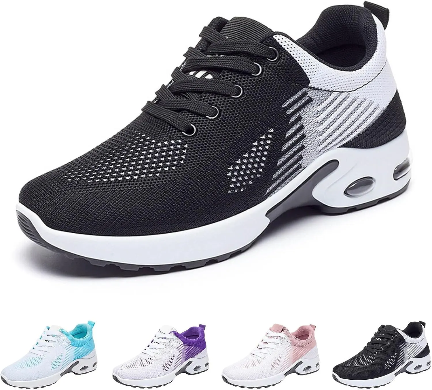 Cathalem Womens Orthopedic Sneakers Air Cushion Running Shoes Mesh Gym Work Fashion Sneakers Lightweight Tennis Walking Shoes