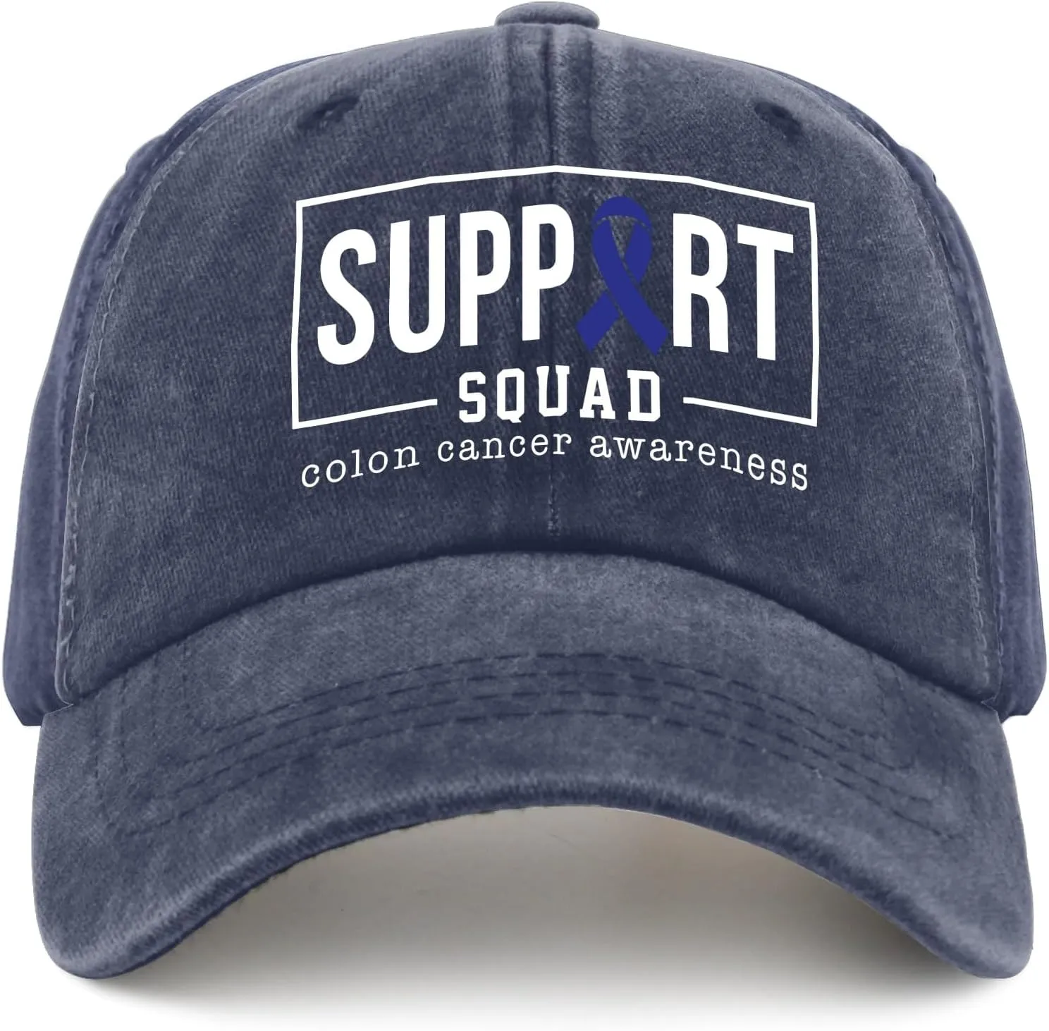 Colon Cancer Awareness Supporters Colorectal Cancer Mens Baseball Cap Low Profile Caps for Womens Pickleballb Hat Trendy
