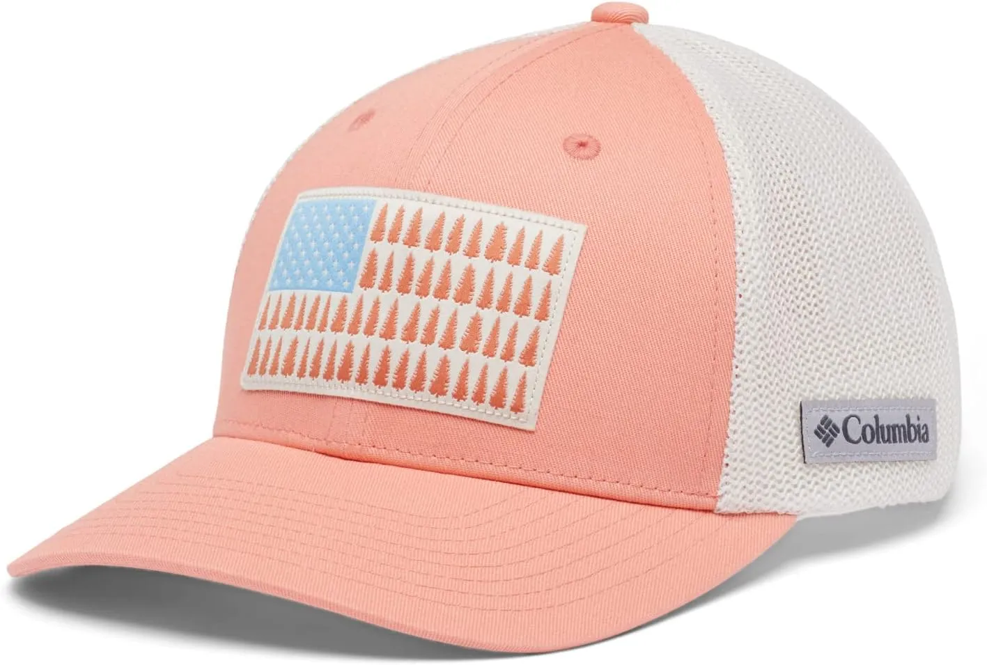 Columbia Unisex-Adult Tree Flag Mesh Ball Cap - High Crown
