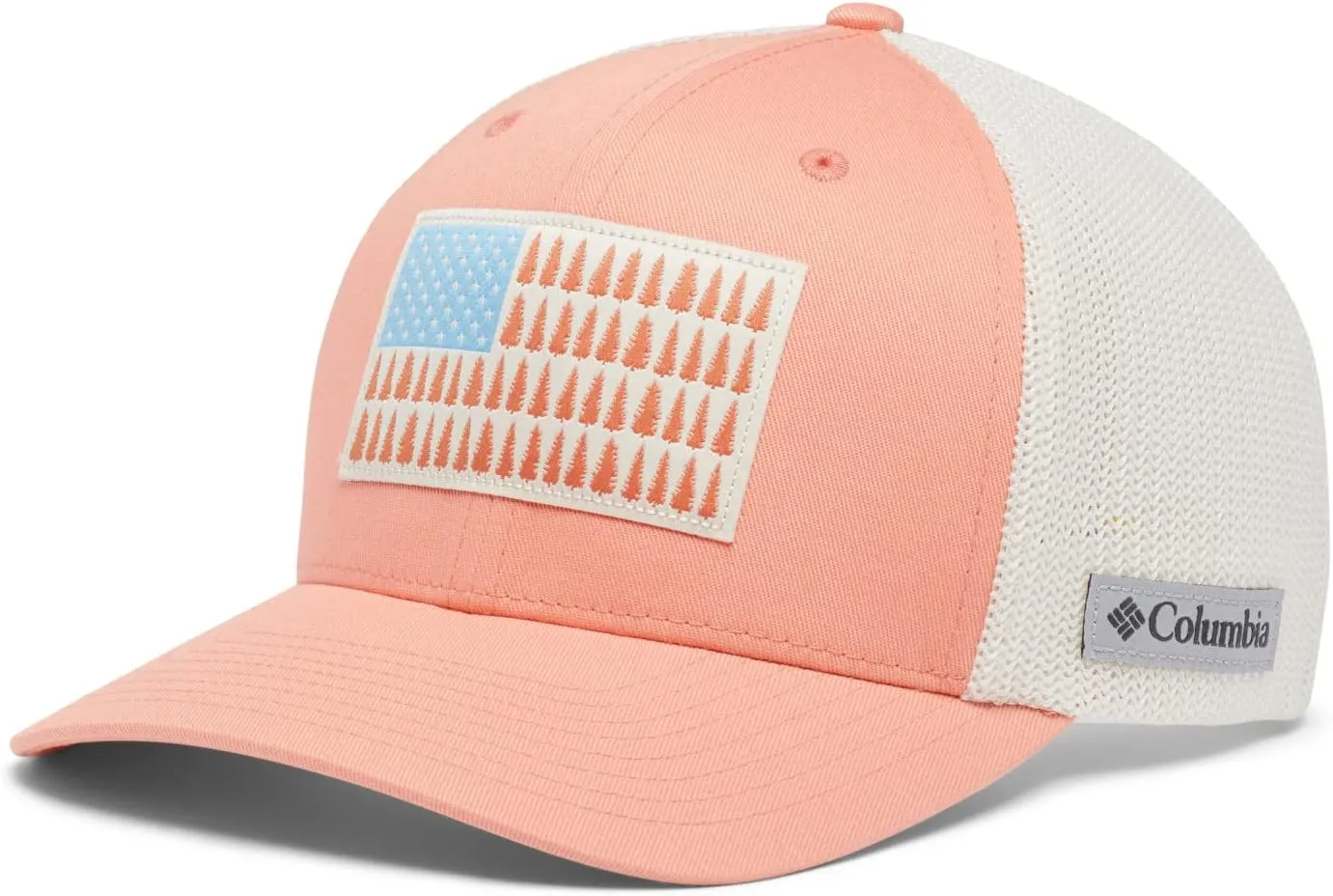 Columbia Unisex-Adult Tree Flag Mesh Ball Cap - High Crown