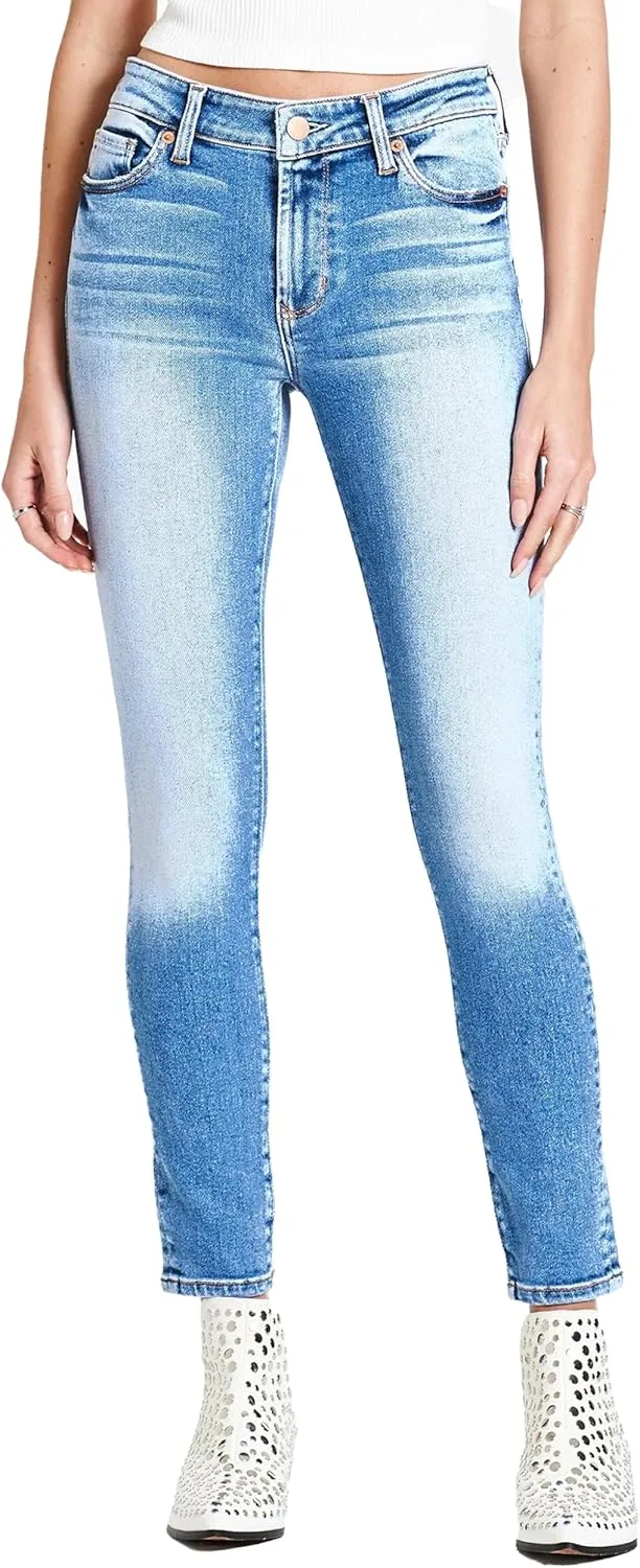 DEAR JOHN Olivia Women's Jeans Skinny Leg Ankle Inseam High Rise