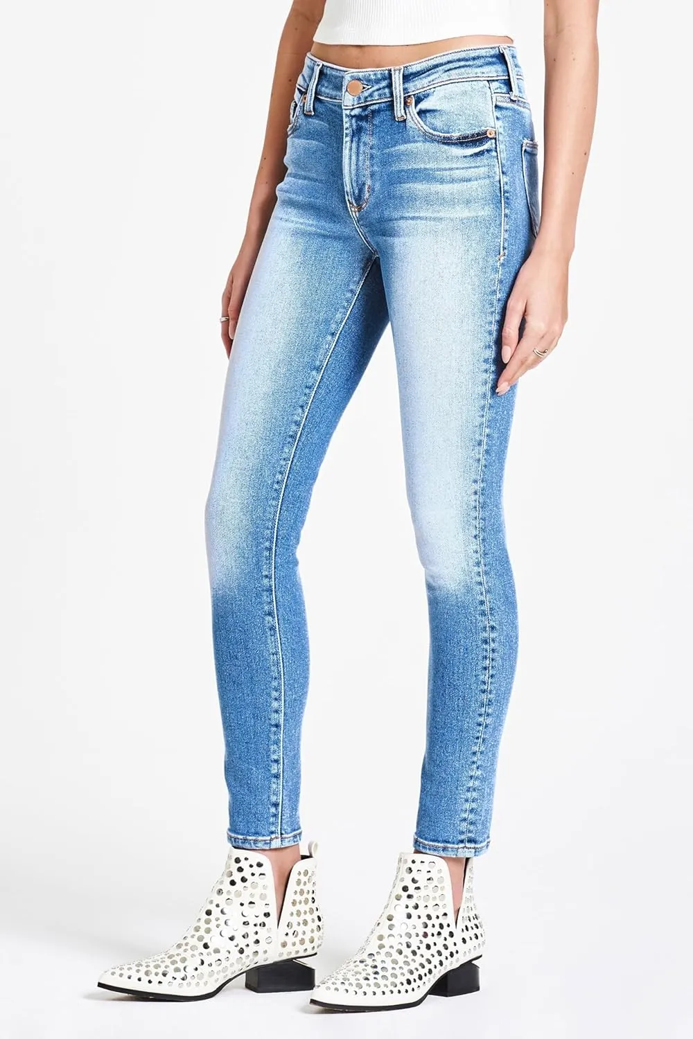DEAR JOHN Olivia Women's Jeans Skinny Leg Ankle Inseam High Rise