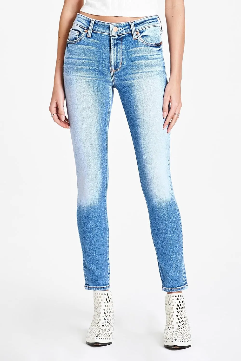 DEAR JOHN Olivia Women's Jeans Skinny Leg Ankle Inseam High Rise