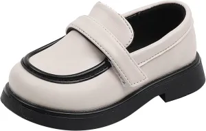 EnJoCho Kids Sport Shoes Toddler Boys Girls Dress Shoes PU Leather Wedding School Loafer Flats Boys Dress Shoes