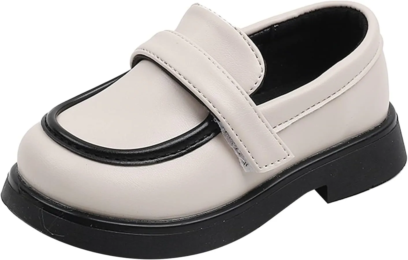 EnJoCho Kids Sport Shoes Toddler Boys Girls Dress Shoes PU Leather Wedding School Loafer Flats Boys Dress Shoes