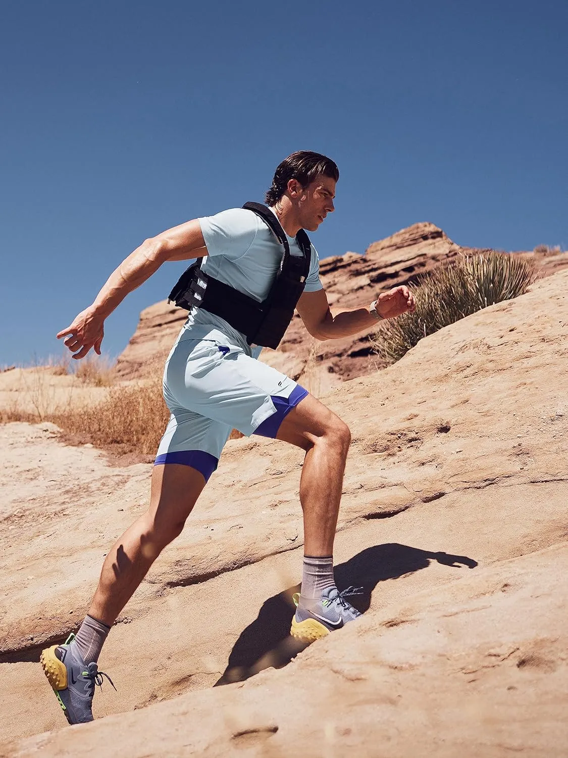 Fabletics Men's The Fundamental Short II (Lined), Workout, Running, Training, Gym, Yoga, Ultra Lightweight