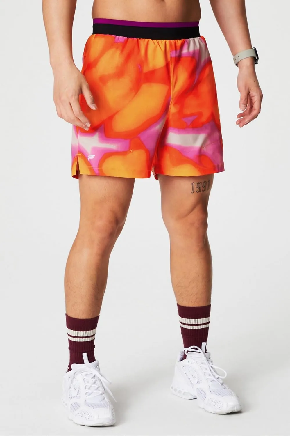 Fabletics Men's The Fundamental Short II (Lined), Workout, Running, Training, Gym, Yoga, Ultra Lightweight
