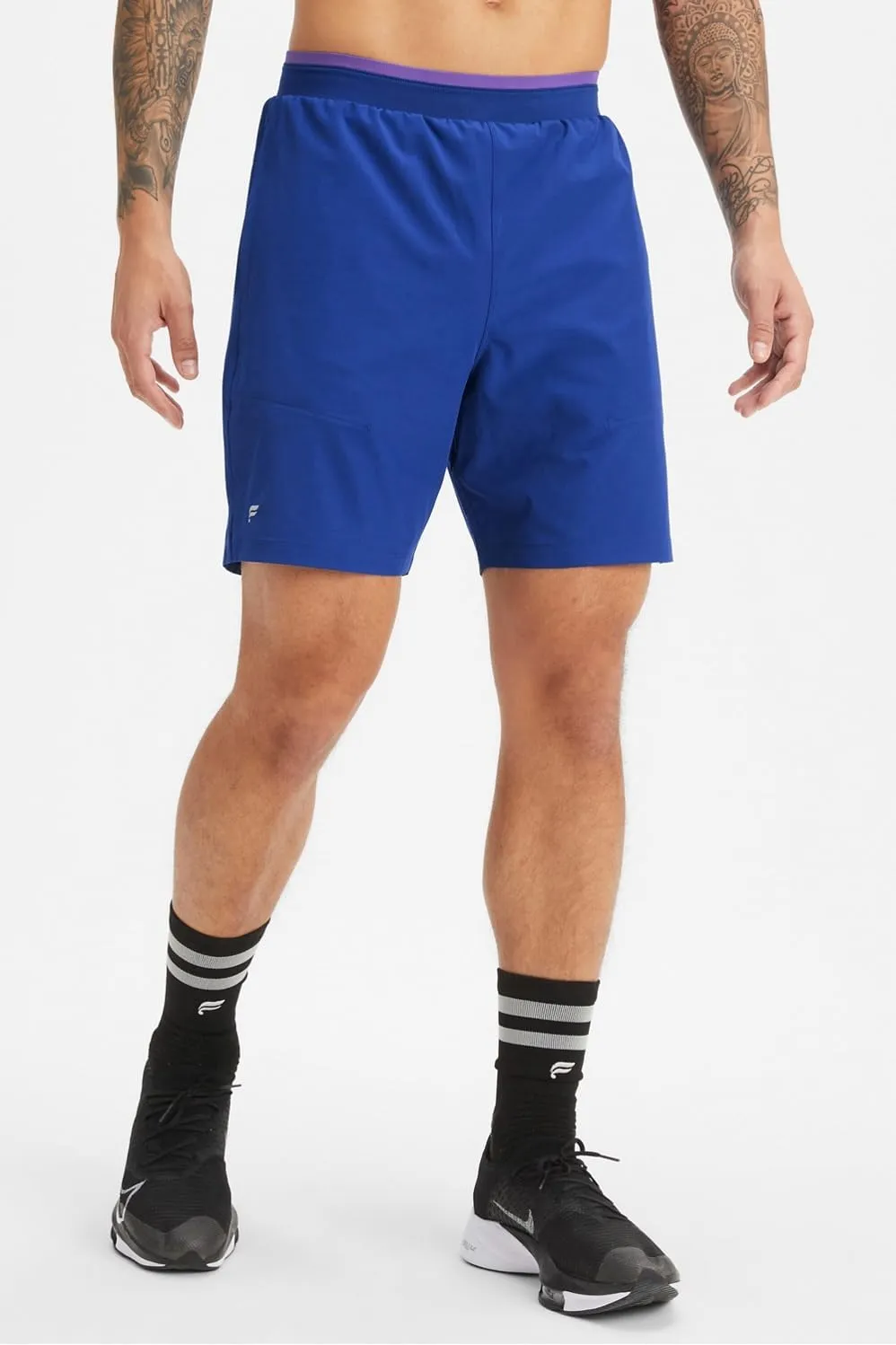 Fabletics Men's The Fundamental Short II (Lined), Workout, Running, Training, Gym, Yoga, Ultra Lightweight