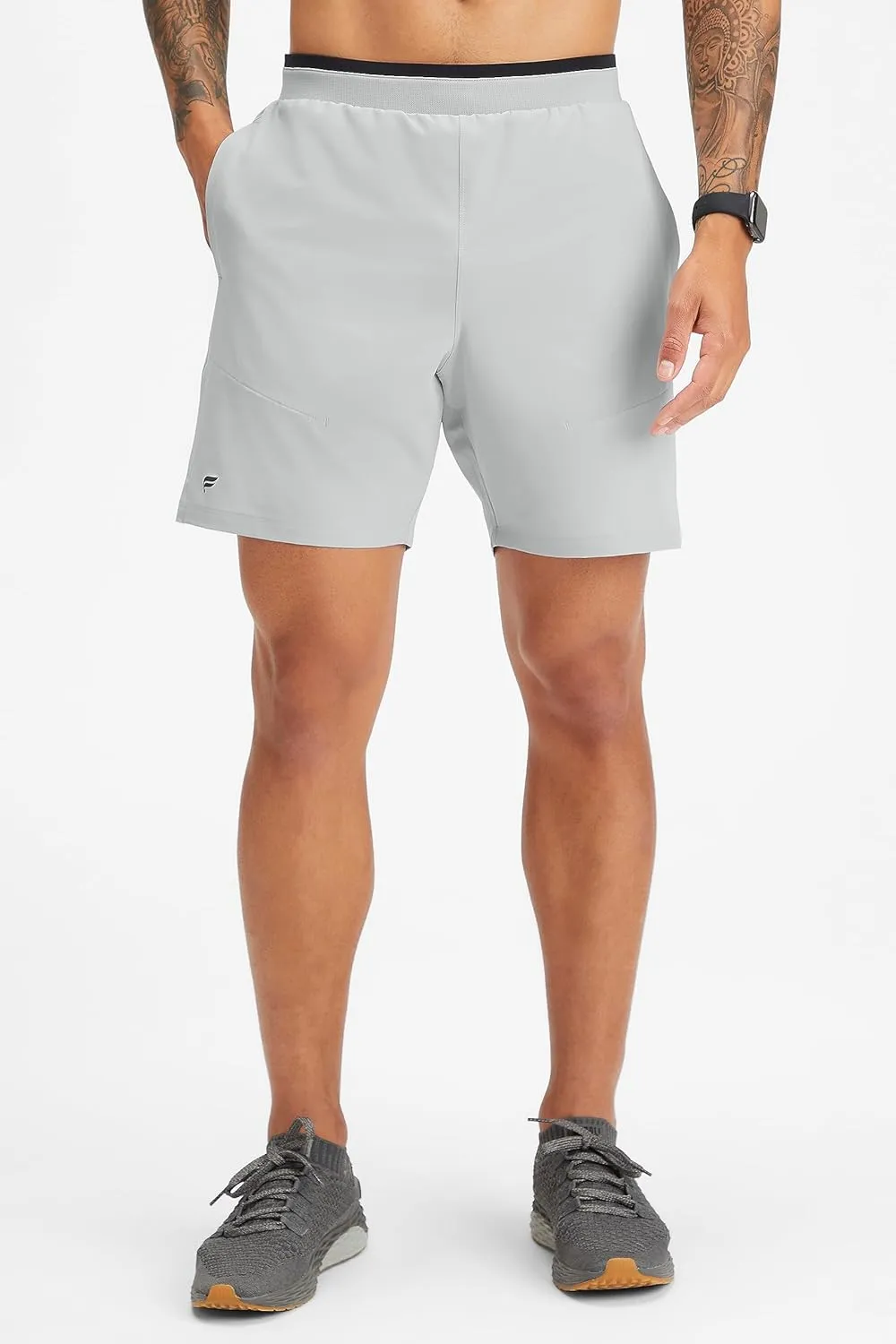 Fabletics Men's The Fundamental Short II (Lined), Workout, Running, Training, Gym, Yoga, Ultra Lightweight