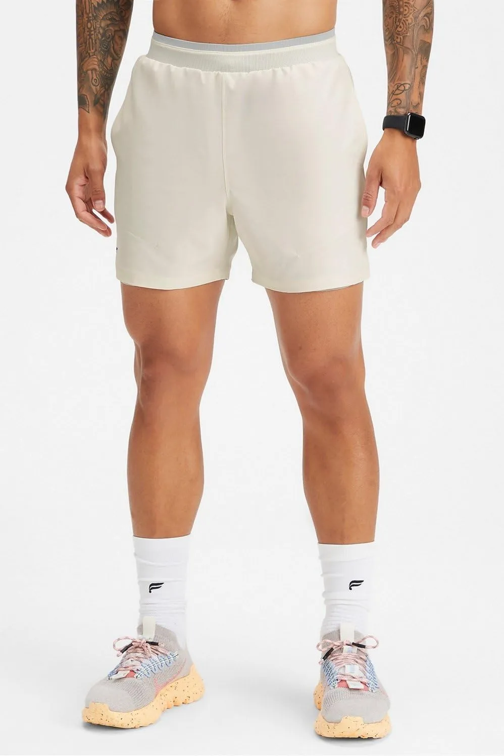 Fabletics Men's The Fundamental Short II (Lined), Workout, Running, Training, Gym, Yoga, Ultra Lightweight