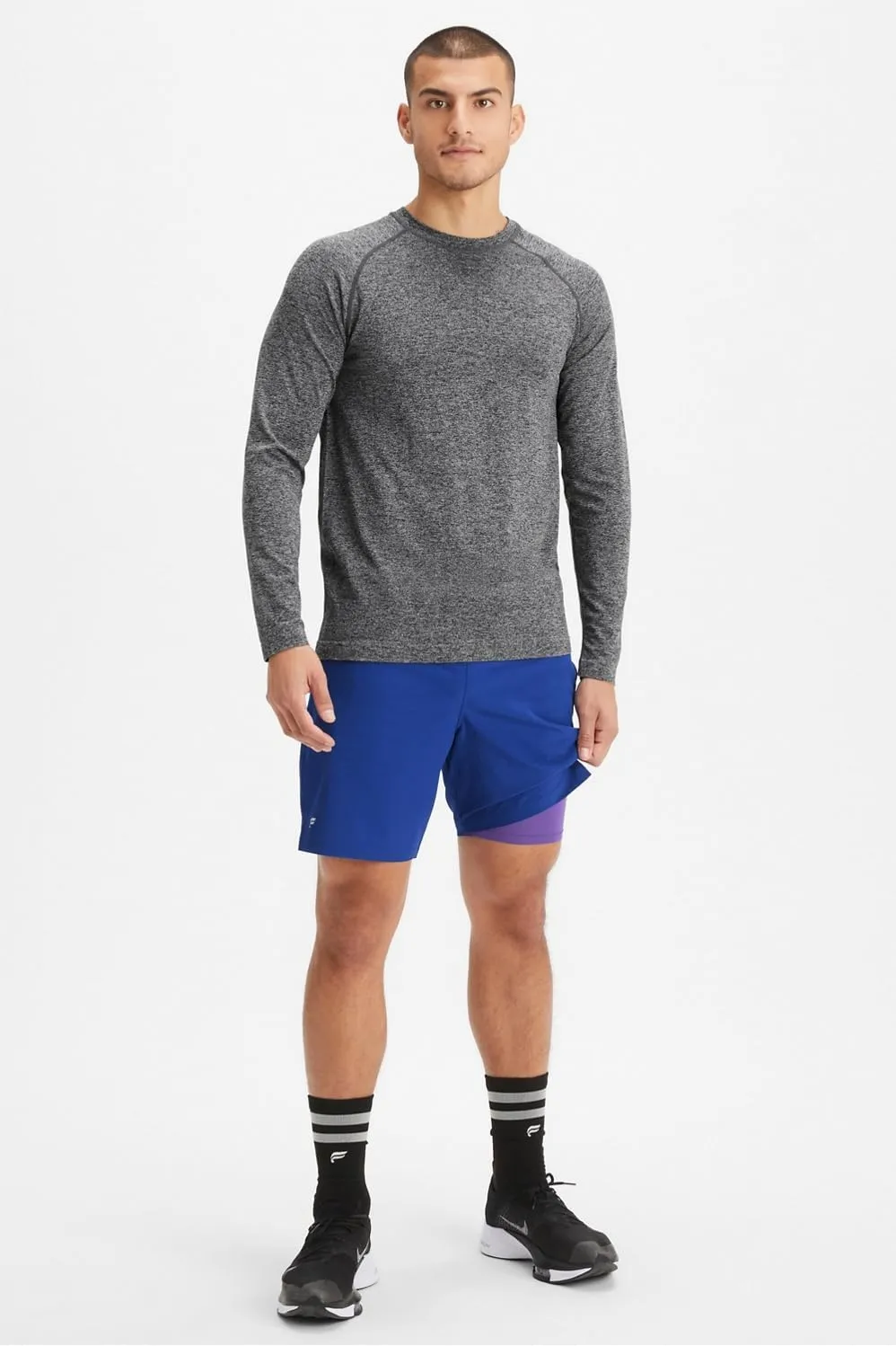 Fabletics Men's The Fundamental Short II (Lined), Workout, Running, Training, Gym, Yoga, Ultra Lightweight