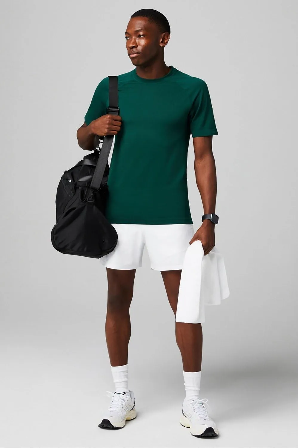 Fabletics Men's The Fundamental Short II (Lined), Workout, Running, Training, Gym, Yoga, Ultra Lightweight