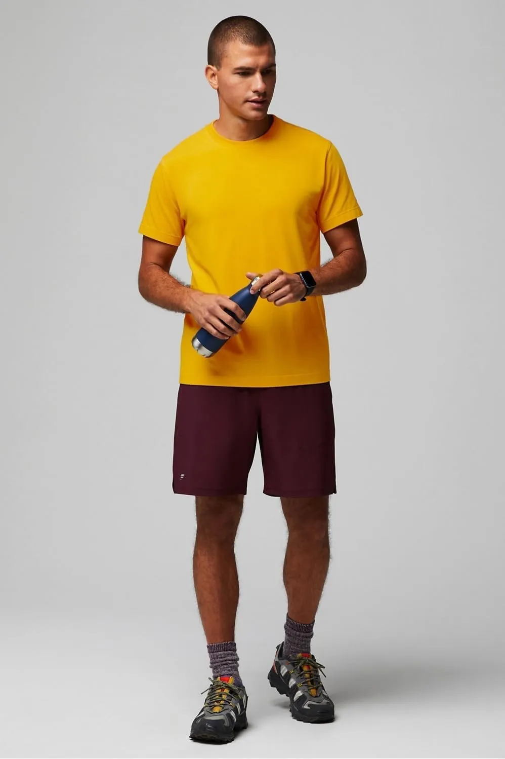 Fabletics Men's The Fundamental Short II, Workout, Running, Training, Gym, Yoga, Ultra Lightweight