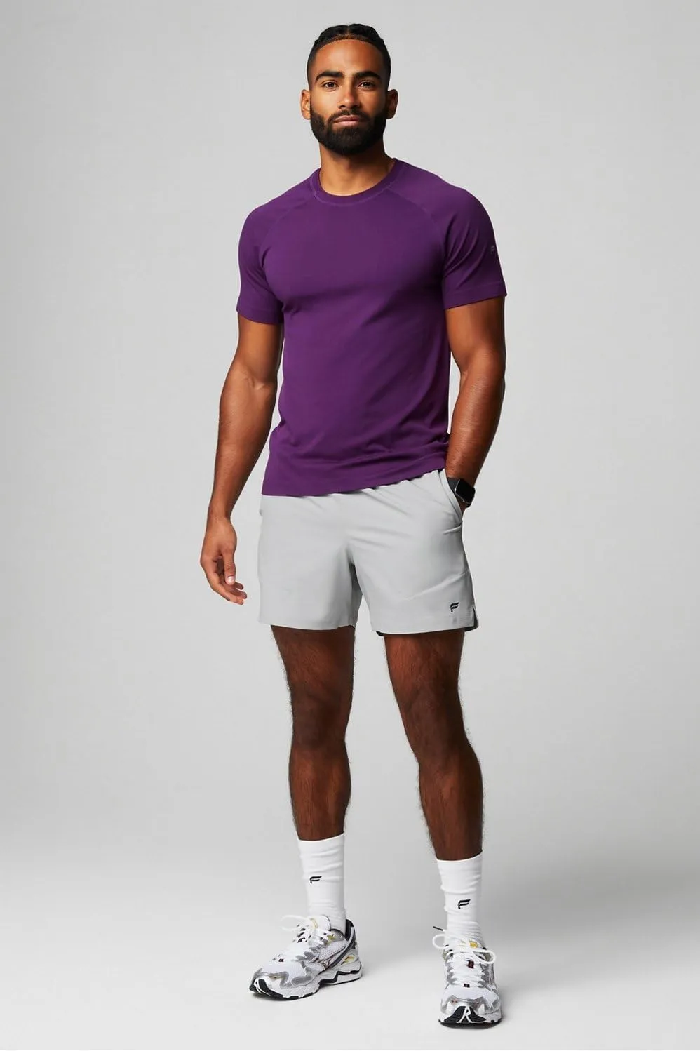Fabletics Men's The Fundamental Short II, Workout, Running, Training, Gym, Yoga, Ultra Lightweight