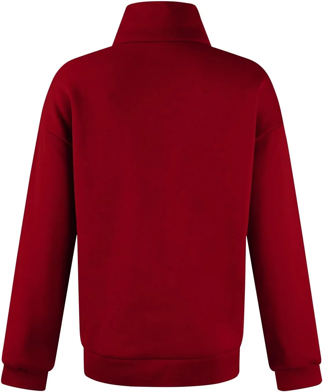 Gumipy Quarter Zip Pullover Women Stand Collar Fleece Oversized Sweatshirt Trendy Long Sleeve Half Zip Pullover with Pocket