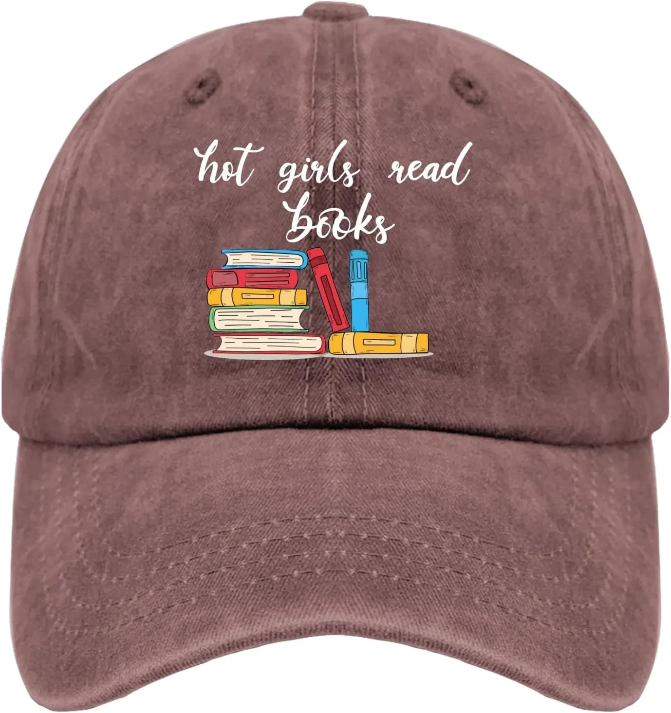 Hot Girls Read Books Hat Womens Retro Book Lover Trucker Hat Mens Ball Caps with Design for Engineers