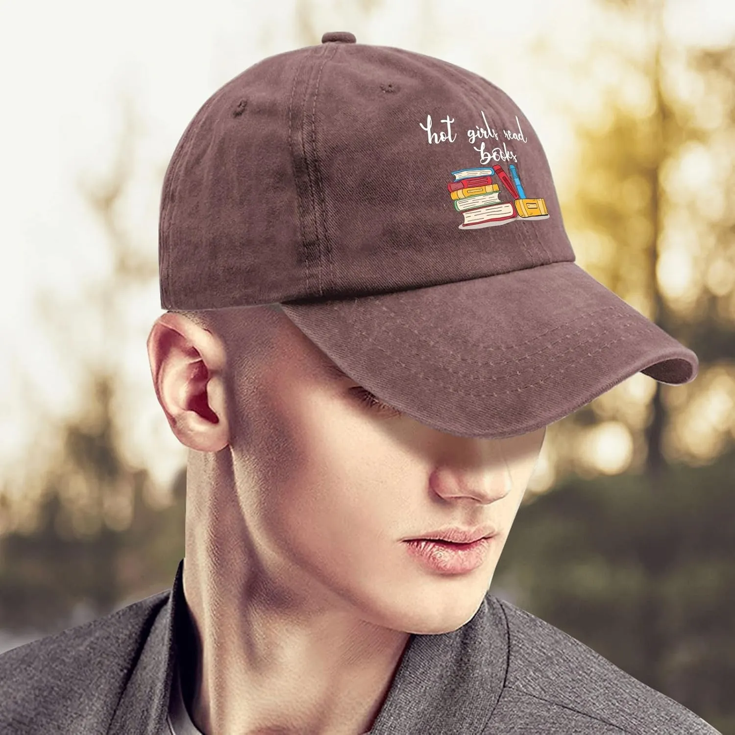 Hot Girls Read Books Hat Womens Retro Book Lover Trucker Hat Mens Ball Caps with Design for Engineers