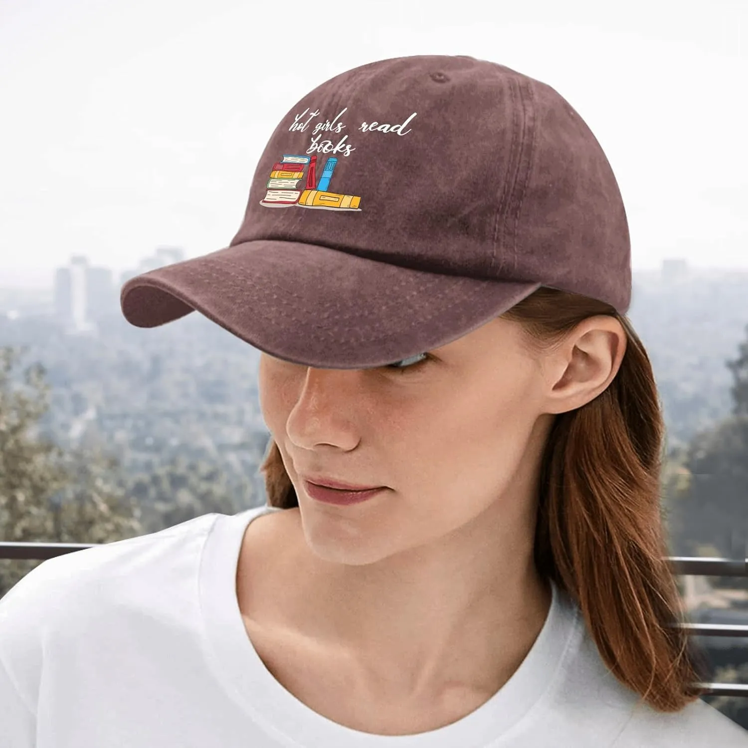 Hot Girls Read Books Hat Womens Retro Book Lover Trucker Hat Mens Ball Caps with Design for Engineers
