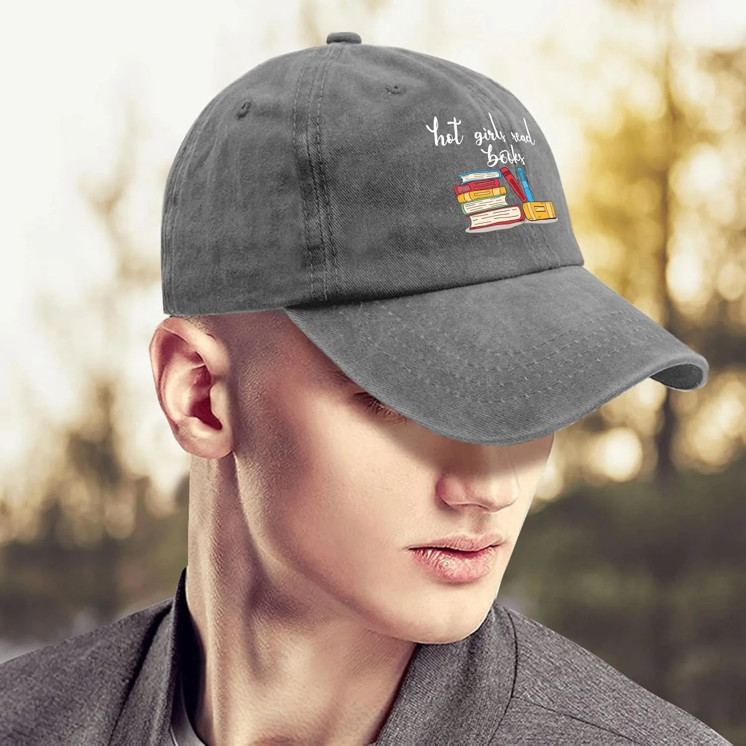 Hot Girls Read Books Hat Womens Retro Book Lover Trucker Hat Mens Ball Caps with Design for Engineers