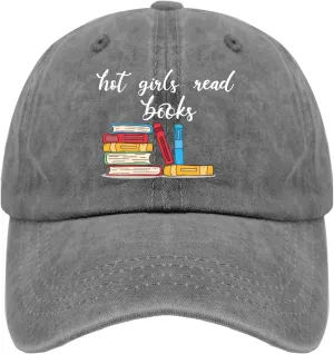 Hot Girls Read Books Hat Womens Retro Book Lover Trucker Hat Mens Ball Caps with Design for Engineers