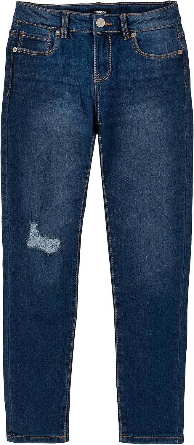 HUDSON Girls' Full-Length Stretch Denim Pants & Jeggings, Skinny Fit, High Rise Waist