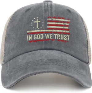 in god we Trust hat for Women Fashion Trucker hat for Women Trucker hat Cycling Cap with Design for
