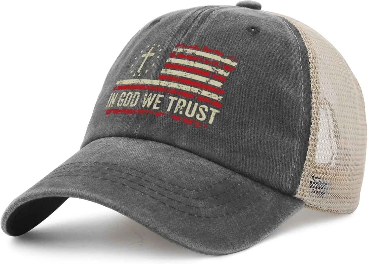 in god we Trust hat for Women Fashion Trucker hat for Women Trucker hat Cycling Cap with Design for