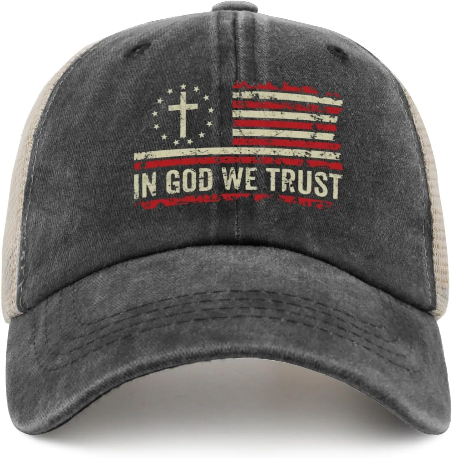 in god we Trust hat for Women Fashion Trucker hat for Women Trucker hat Cycling Cap with Design for