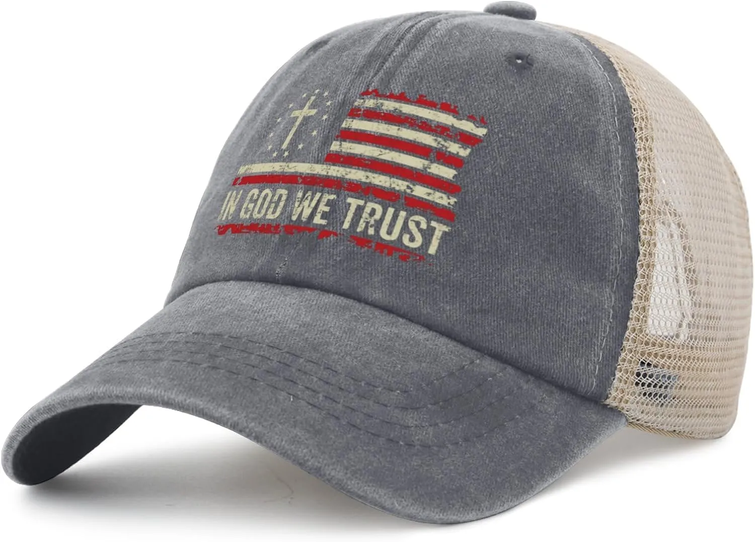 in god we Trust hat for Women Fashion Trucker hat for Women Trucker hat Cycling Cap with Design for