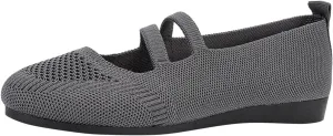 Ladies Fashion Solid Color Breathable Knitting Comfortable Flat Casual Shoes Shoes for, 6.5