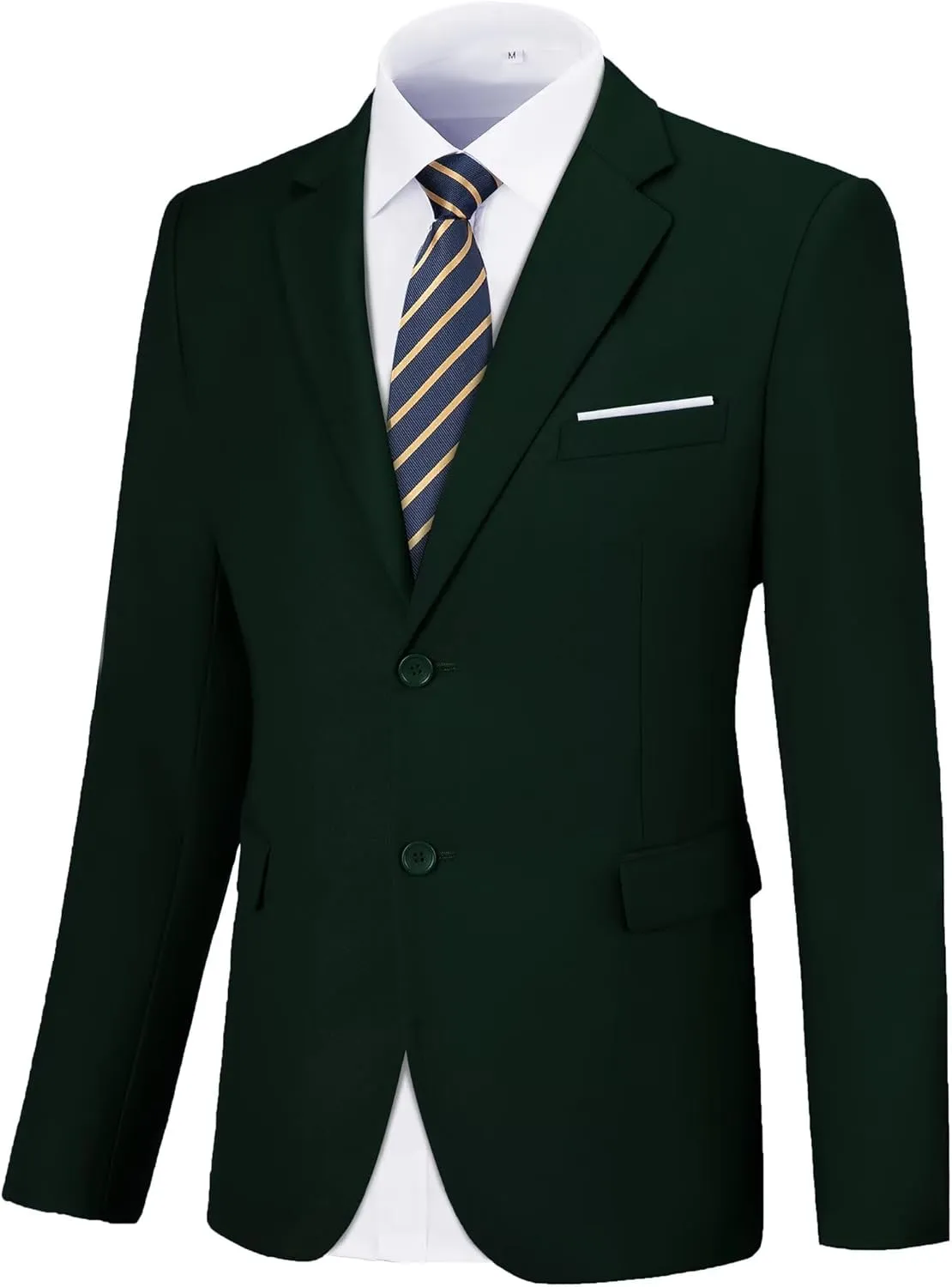 Men Blazer Sports Coat 2 Button Slim Fit Suit Jacket for Business Wedding Travel
