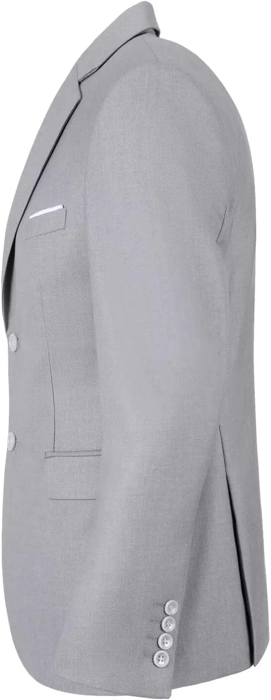 Men Blazer Sports Coat 2 Button Slim Fit Suit Jacket for Business Wedding Travel