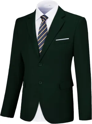 Men Blazer Sports Coat 2 Button Slim Fit Suit Jacket for Business Wedding Travel