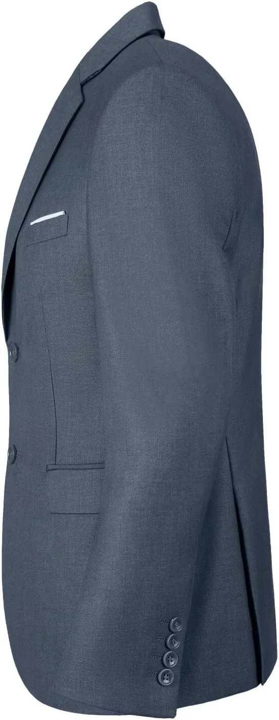 Men Blazer Sports Coat 2 Button Slim Fit Suit Jacket for Business Wedding Travel