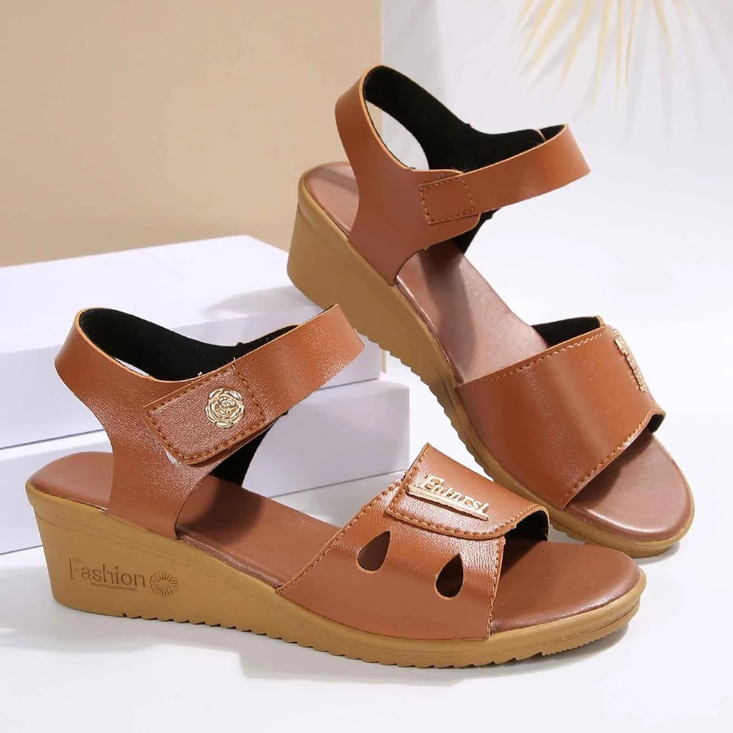 Men's Kyarra Judi Wedge Sandal Slide Sandals Women with Heel